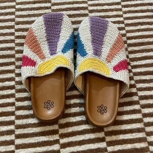 The Sak Multicolor Crochet Slip-On Shoes